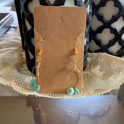 Turquoise Necklace And Earrings Set