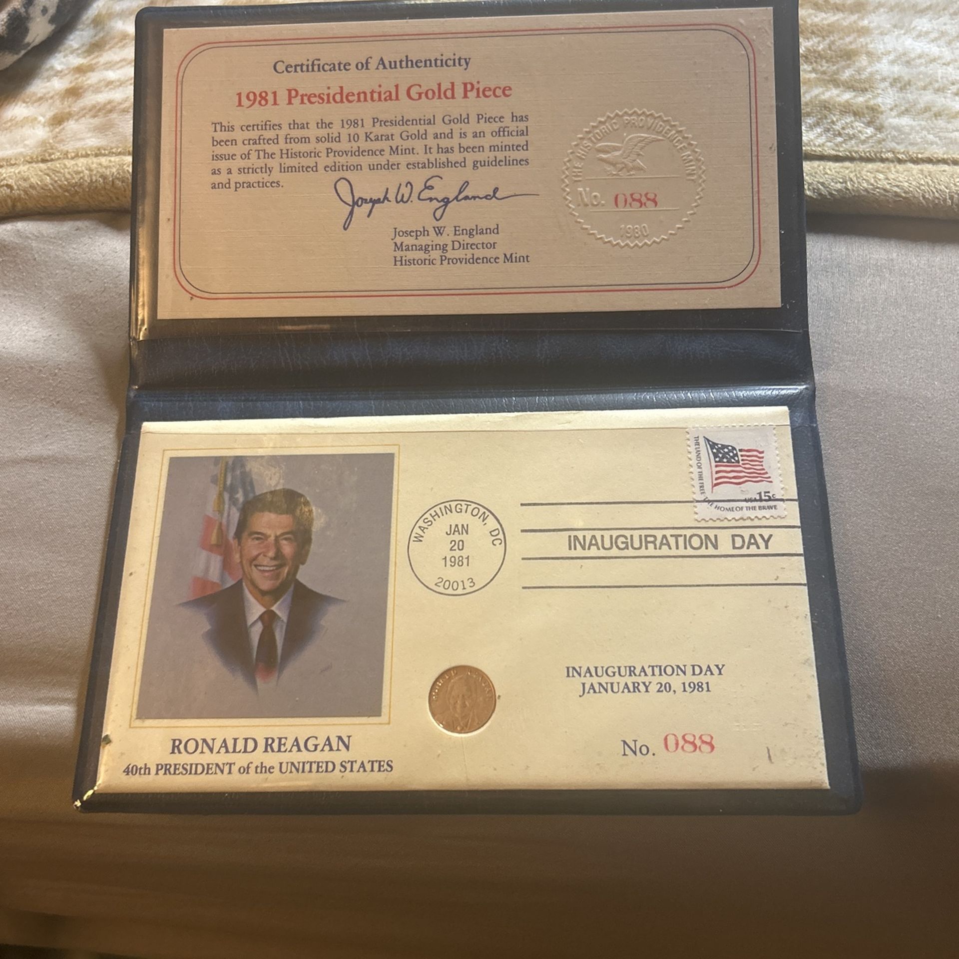 1981 Presidential Gold Piece