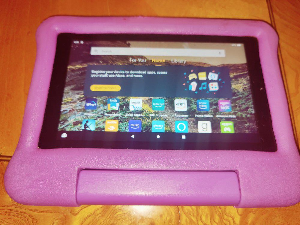 Purple Fire Kids Tablet