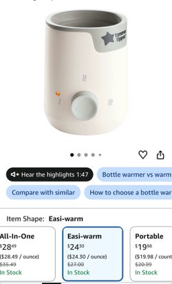 Tommee Tippee bottle warmer