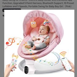 Pink Baby Swing. Bluetooth Speaker