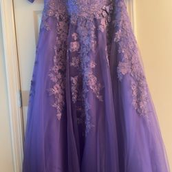 Purple Ball Gown Dress