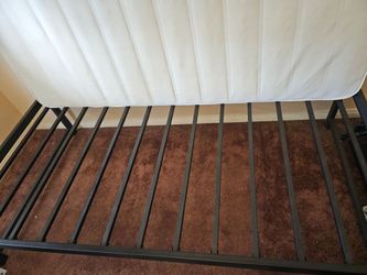 Metal Bed Frame and Mattress