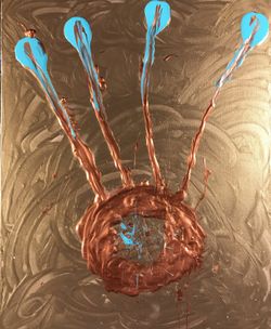 ARTIST ARTWORK ABSTRACT/CONTEMPORARY ORIGINALS SIZE: 24x30 acrylic on canvas One of a kind. Size: 24x30 RETAIL VALUE: $700.00 STUDIO CLEARANCE : $149