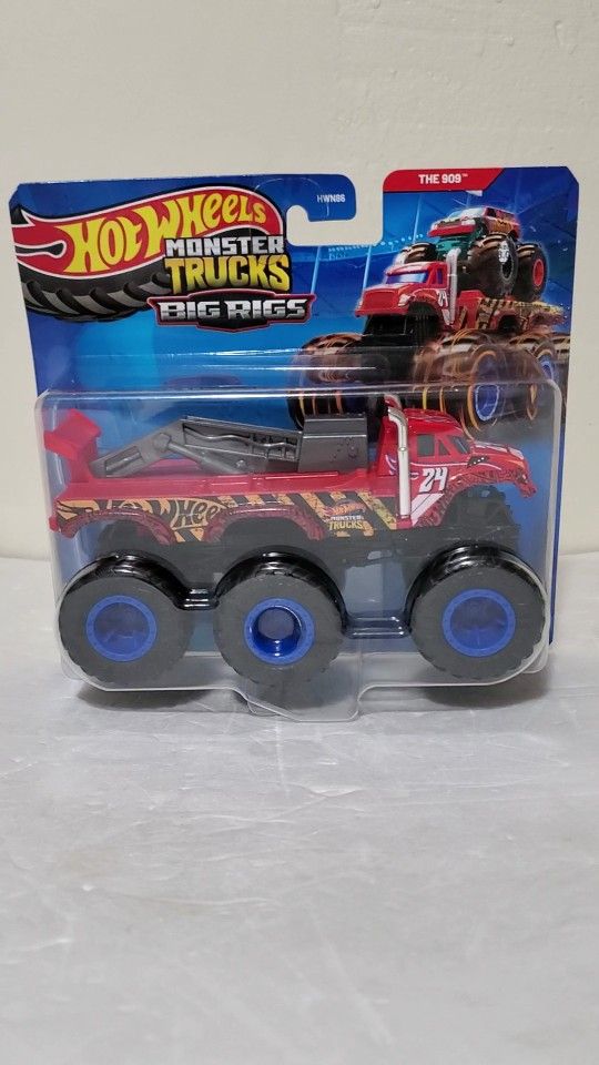 Hot Wheels Monster Trucks Big Rigs The 909 Wheel Red Monster