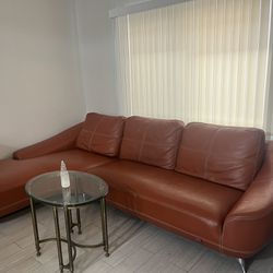 Zuri Leather Sectional Sofa Set