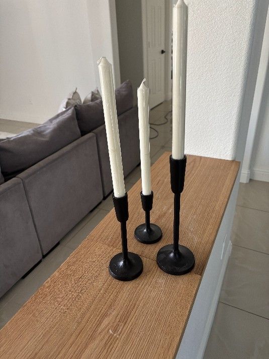 Candle Holders/ Candles Included