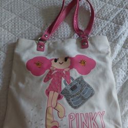 Coach Rare Pinky Canvas Purse Collectors Item $150 Or Bo