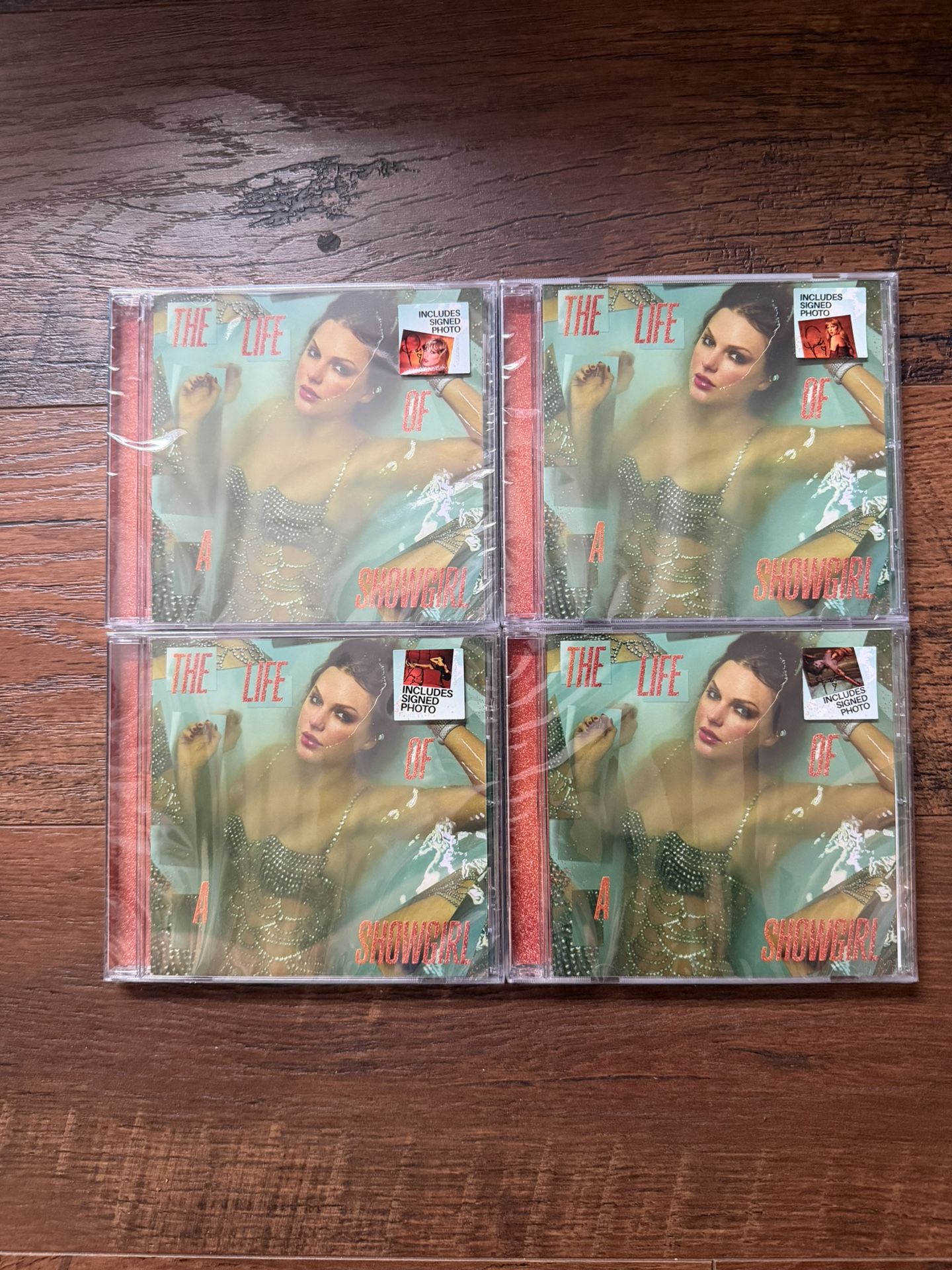 Taylor Swift The Life of a Showgirl CD with Signed Photo