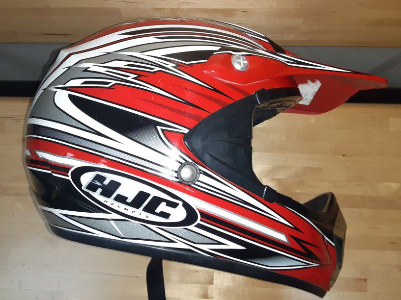 HJC CL X5 helmet Sz Medium youth Motocross ATV dirt bike full face Snell approved DOT flyin' kolors arena

Condition used
Minor scratching apparent on