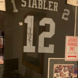 Stabler Jersey  Signed 