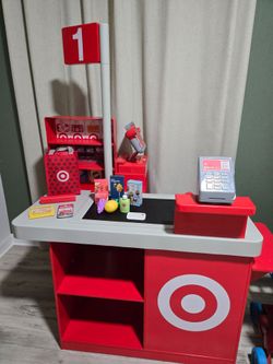 Target checkout Lane with shopping cart