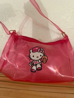 Hello Kitty LA Dodgers Clear Pink Mini Bag stadium bags