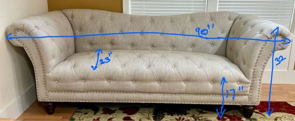 Chesterfield-style Sofa- Like new