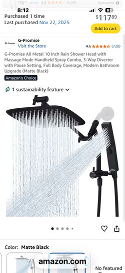 10 inch Rain Shower