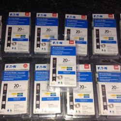 20amp Eaton Single Pole Breakers