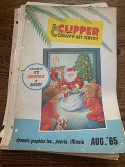 Vintage clipper art magazine