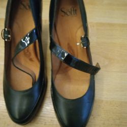 Sofft Shoes Leather Mary Jane Heels