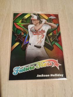 2025 Topps Chrome Jackson Holliday Future Stars Orioles Insert Card FS-1 OS2
