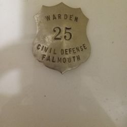 Warden  Civil Defense Badge  #25