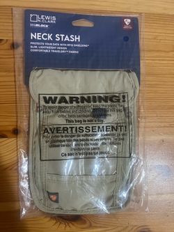 Lewis N. Clark RFID Blocking Stash Neck Wallet Brand New $18 Meet Up In Irving @dfwgoods