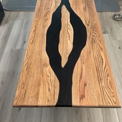 Oak- Black Pearl Coffee Table 