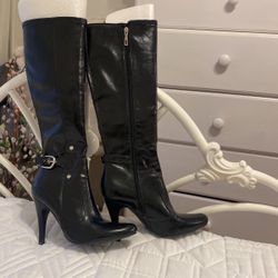 Long Black Boots. Size 10 