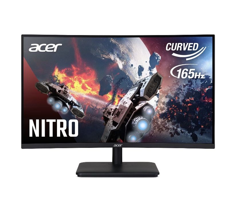 Acer 27 inch Curved FHD (1920x1080) 165Hz Monitor, AMD FreeSync, ED270R 