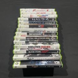Microsoft Xbox 360 Video Game Bundle Of 14