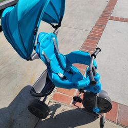 Joovy Kids Youth Toddler Girls Boys Tricycle Bicycle Push Cart Stroller Seat Chair With Sunshade And Steerer