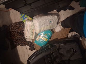 Various size diapers 5 dollars apac  new born1 2 44
