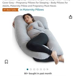 Pregnancy Pillow U Shaped- Removable Cover Machine Wash