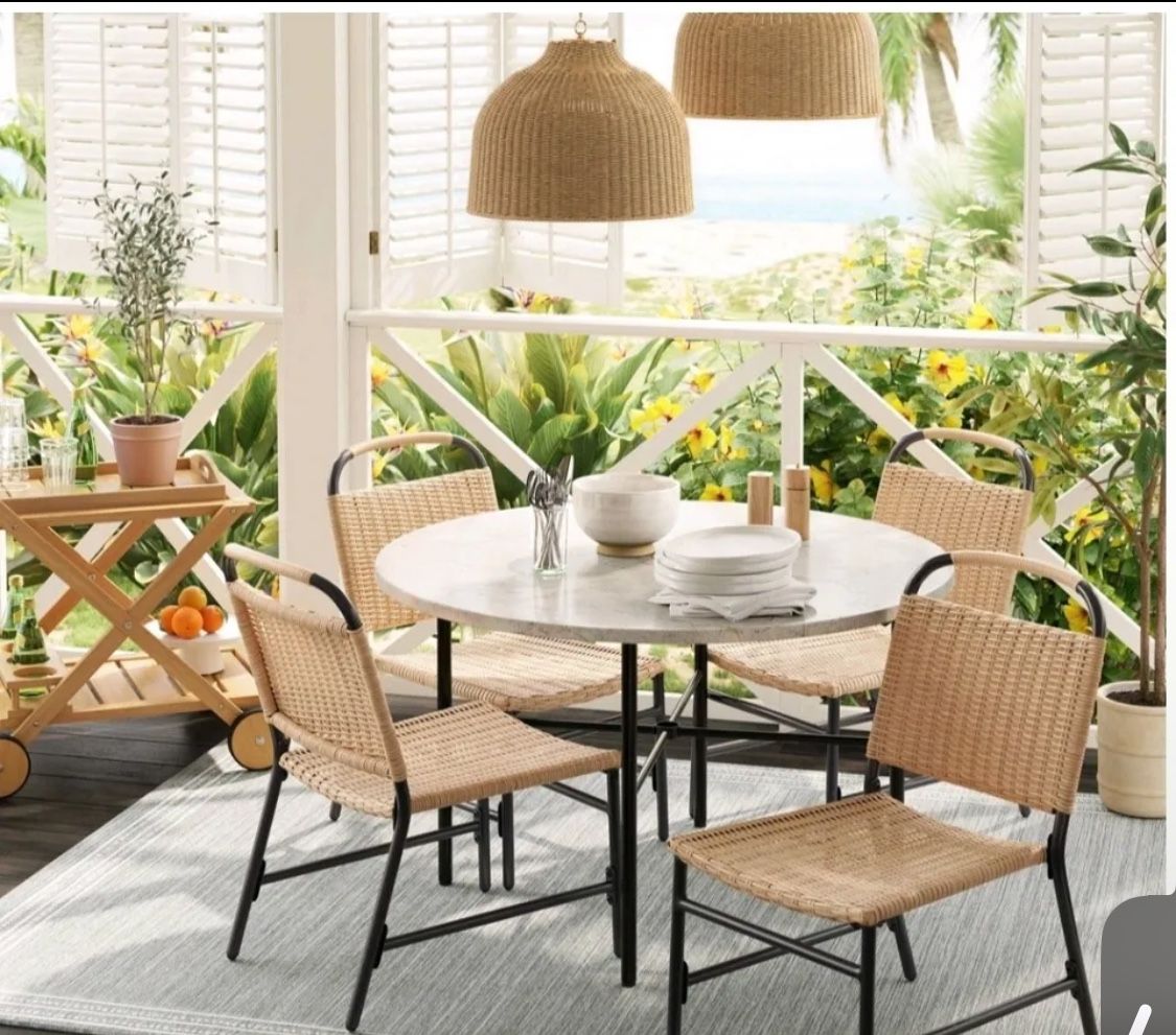 Northmont Person Round Patio Dining Table, Outdoor Furniture