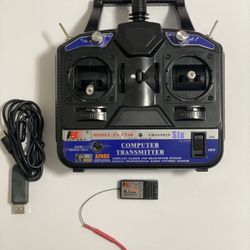 New Flysky 2.4G FS-CT6B 6 CH Radio Model RC Transmitter&Receiver For RC Airplane,Helicopter