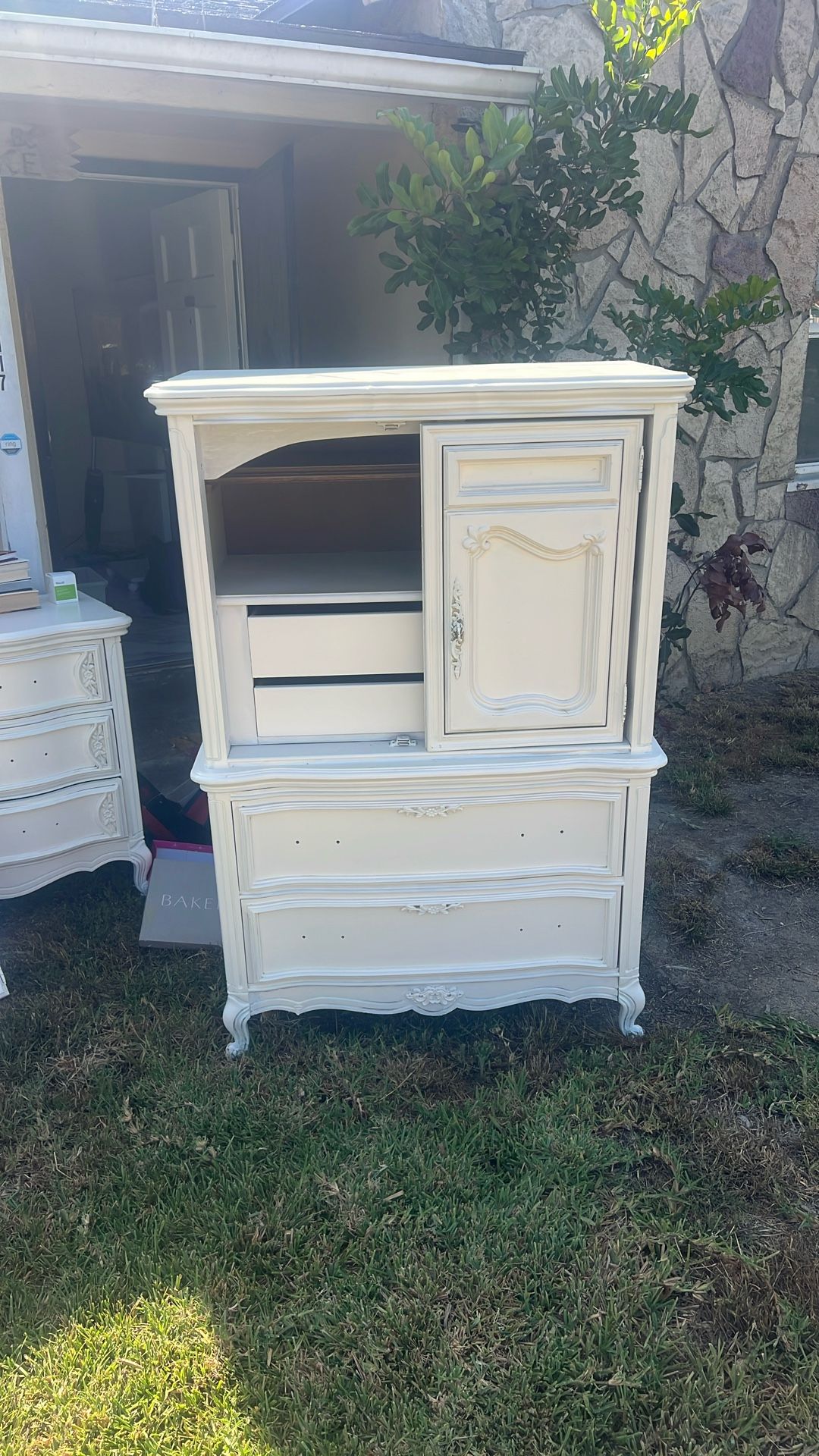 French provincial chest armoire