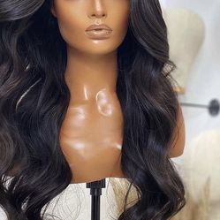 New Top quality European 5x5 HD 24inch Wig 100%human  (s/m)