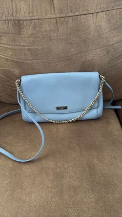 Kate Spade Blue Gold Chain Laurel Way Greer Purse Crossbody/Shoulder Bag 