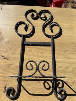 Vintage metal hanger 15”