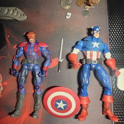 Toy Biz Marvel Legends Face-Off Figure Captain America Red Skull
