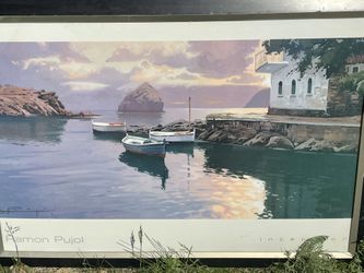 Beautiful boat painting selling cheap