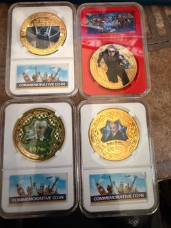 Set of 4 Pop Culture Commemorative Coins