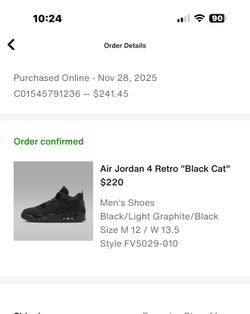 Jordan Black Cats 4