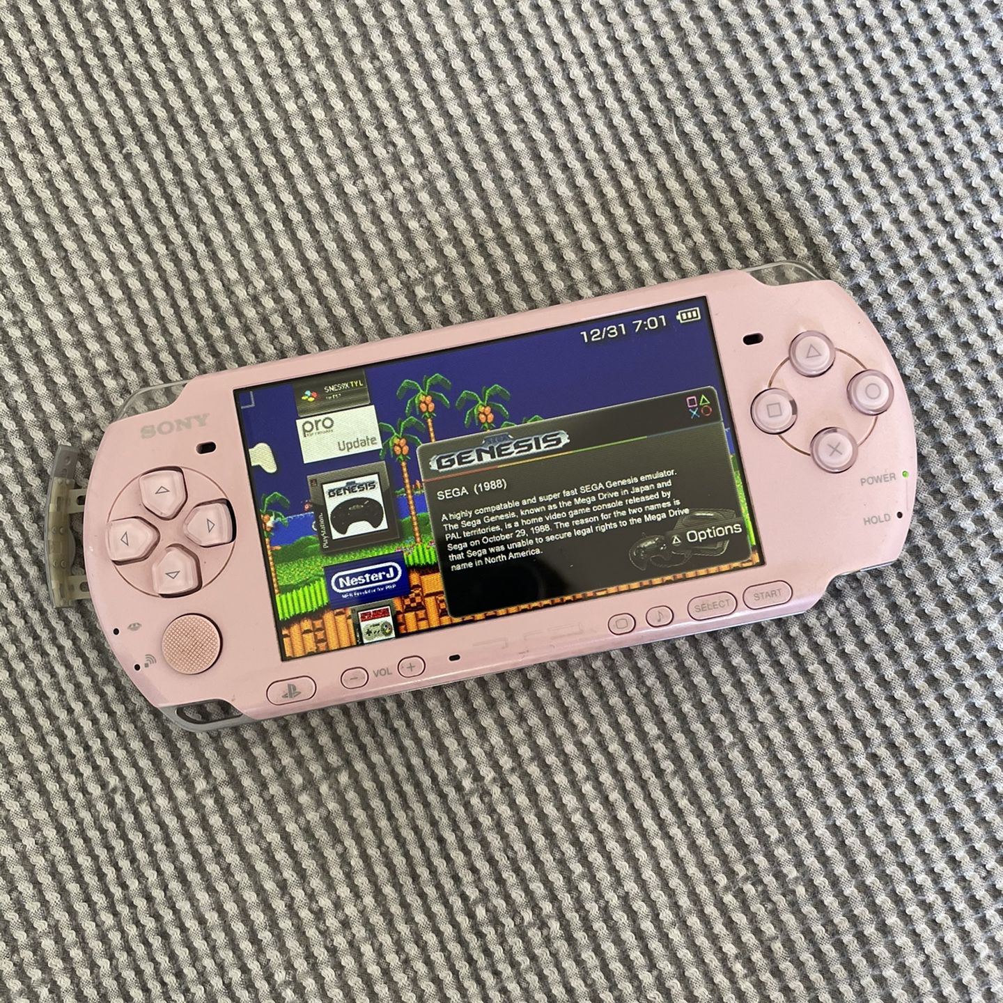 PSP 3000 Pink Modded With 3000+ Games - NES - SNES - SEGA - GBA 