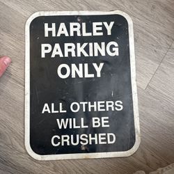 Harley Parking Sign 