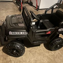 Black Electric Jeep With Remote Control 
