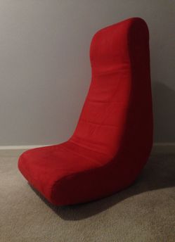 Modern Legless Rocking Chair, faux suede