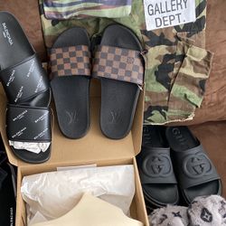 Balenciaga,Louis Vuitton, Gucci & Yeezy Slides