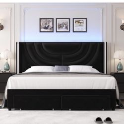 Black King Size Bed Frame