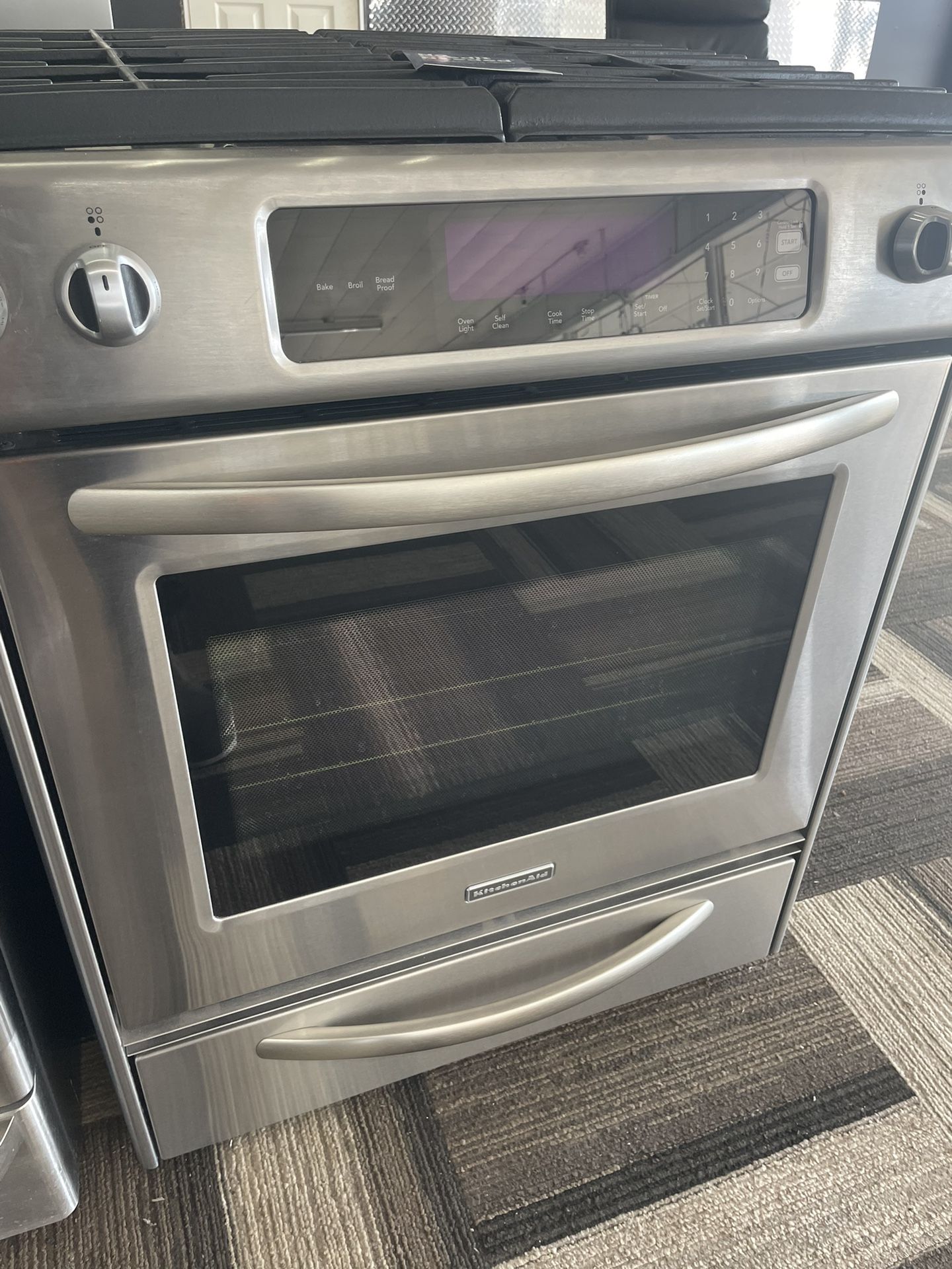 KitchenAid Stainless Steel Slide In Gas Range