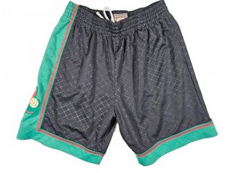 Mitchell & Ness Mens Black Seattle SuperSonics Shorts L